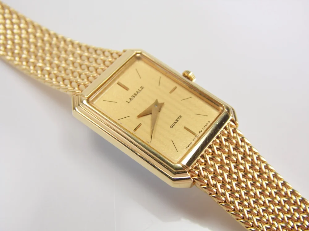 Very Rare Vintage Womens Ladies Gold Lassale by Seiko High